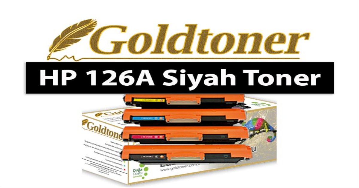 Gold Toner HP CE310, CF350, CRG 729, CRG 730, 130A,126A Siyah Toner Fiyat