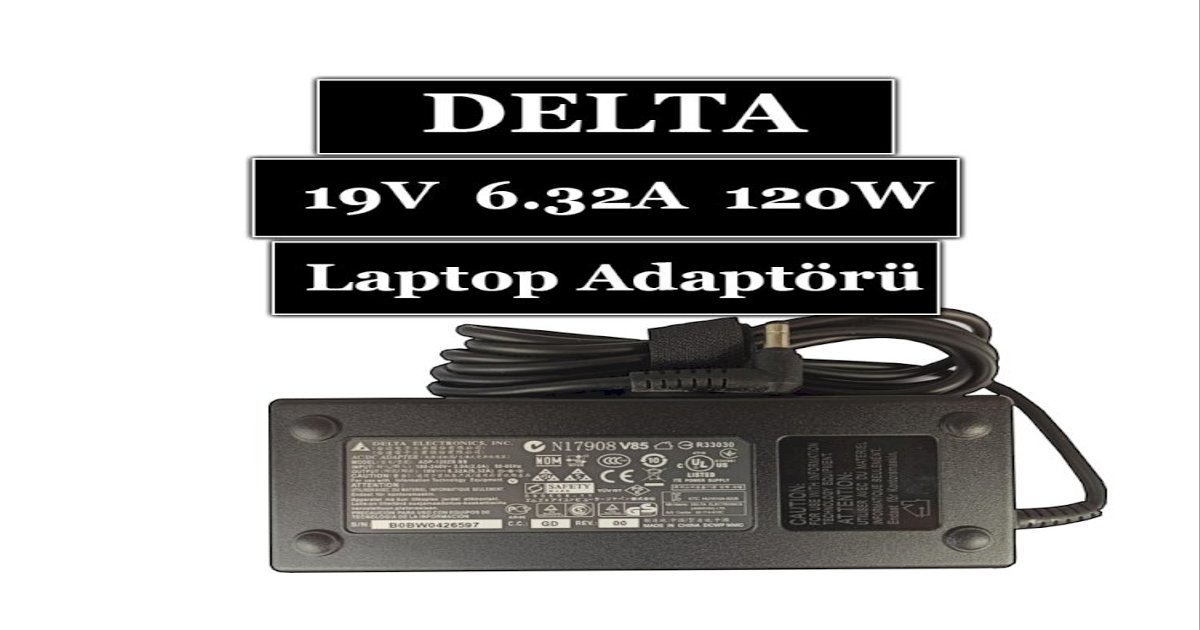 Delta 19V 6.32A 120W ORJINAL Laptop Adaptörü & Şarj Cihazı (5.5*2.5mm)